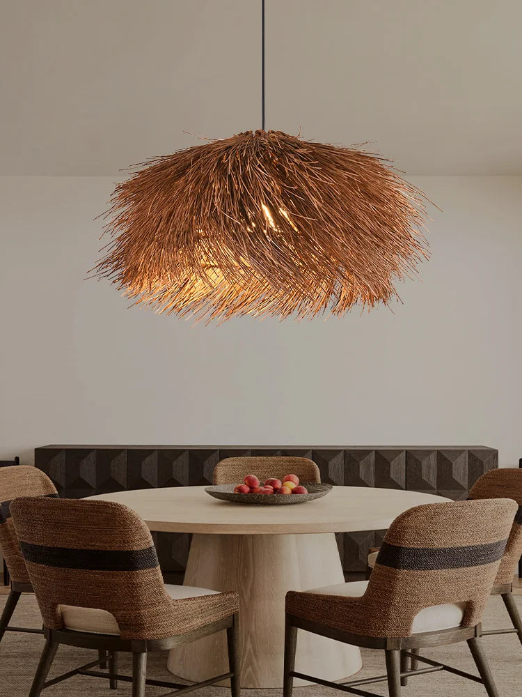 Woven Seagrass Pendant Light - R10