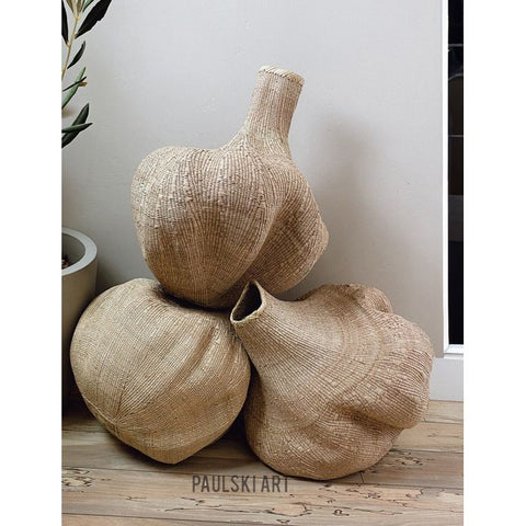 M-XL Garlic Gourd Basket | African Baskets | Storage Basket | Décor Basket | Flower Basket |Decorative Baskets | seagrass Basket | Wabi Sabi