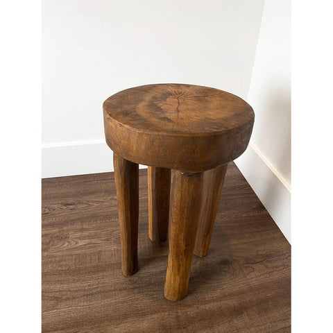 10”W x 17”H Lobi Stool | African Senufo Stool | African End Table | African Wooden Table | African Bench | Side Stool | Furniture