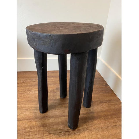 12”W x 18”H Lobi Stool 6 | African Senufo Stool | African End Table | African Wooden Table | African Bench | Side Stool | Furniture