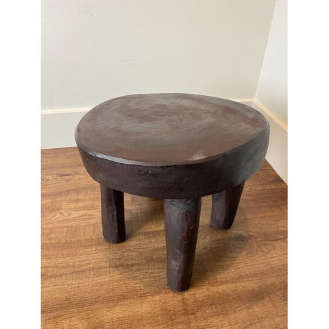 12”W x 10”H Lobi Stool | African Senufo Stool | African End Table | African Wooden Table | African Bench | Side Stool | Furniture