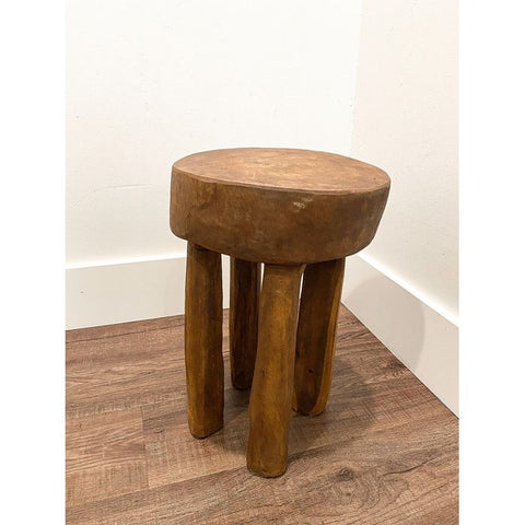 10”W x 14”H Lobi Stool | African Senufo Stool | African End Table | African Wooden Table | African Bench | Side Stool | Furniture