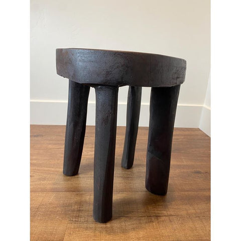 11”W x 14”H Lobi Stool 4 | African Senufo Stool | African End Table | African Wooden Table | African Bench | Side Stool | Furniture