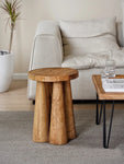 Modern African Round Wooden Stool - C19