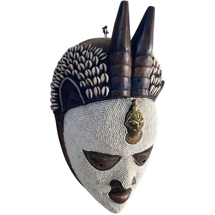 Authentic Hand Made African Empress Mask by Victor Dushie – The Black Art  Depot